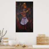 Hoorn van de afdruk van het Elders Canvas Poster (Keuken)