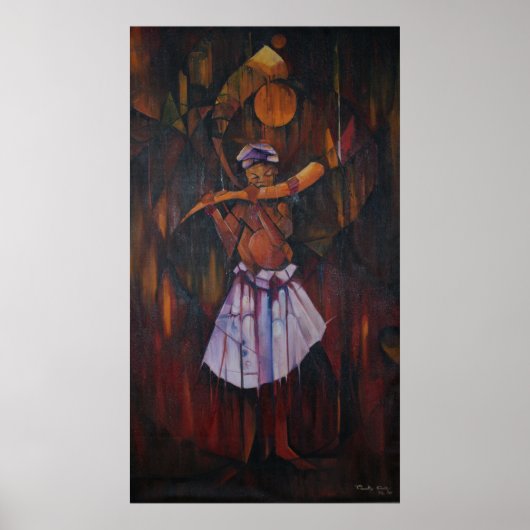 Hoorn van de afdruk van het Elders Canvas Poster (Voorkant)