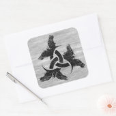 Hoorn van Odin Vierkante Sticker (Envelop)