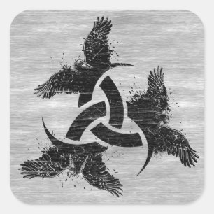 Hoorn van Odin Vierkante Sticker