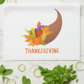 Hoorn van overvloed keukenhanddoek (Gevouwen)