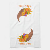 Hoorn van overvloed keukenhanddoek (Verticaal)