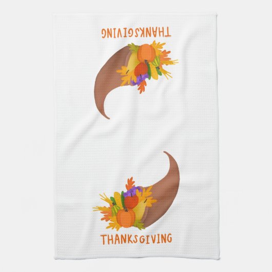 Hoorn van overvloed keukenhanddoek (Verticaal)