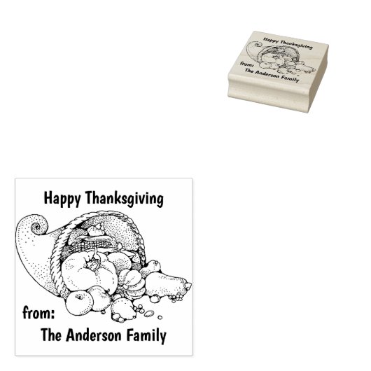  Hoorn van Plenty Rubber Stamp Rubberstempel (Gestempeld)