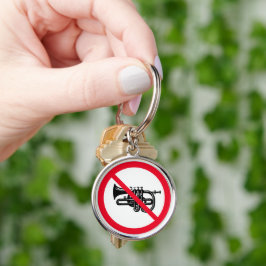 Hoorn verboden teken | Premium-Sleutelhanger Sleutelhanger