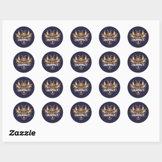 Hoornaars Mascotte Stickers (Vel)