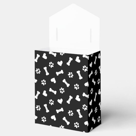 Hoornagels en Botten zwart Bedankdoosjes (Geopend)