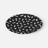 Hoornagels en Botten zwart Papieren Bordje (Gekanteld)