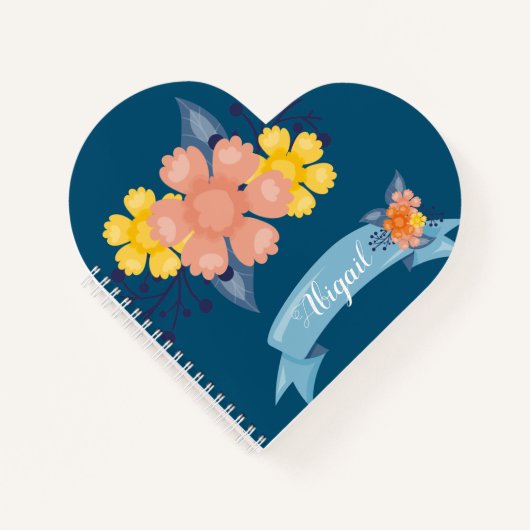 Hoornherfst Floral Spiral Notitieboek (Voorkant)