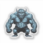 hoornmonster sticker (Voorkant)