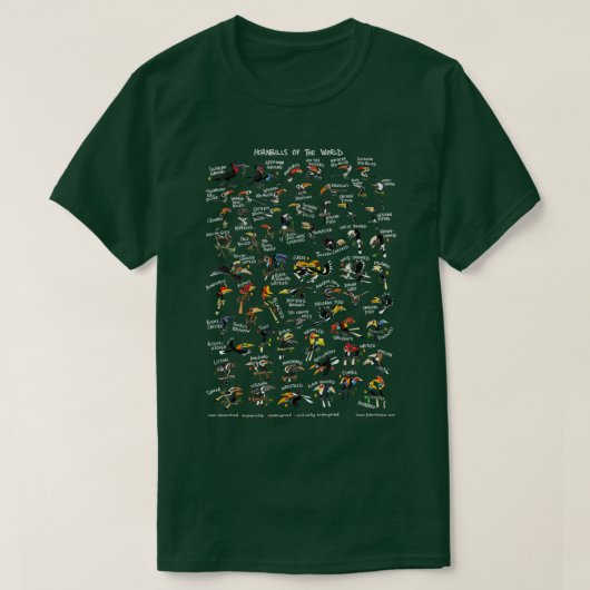 Hoornrekeningen van de wereld t-shirt (Design voorkant)