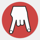 hoorns ronde sticker (Voorkant)