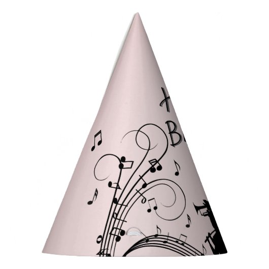 Hoornsectie Trompet Jazz Muziek Verjaardag Roze Feesthoedjes (Links)