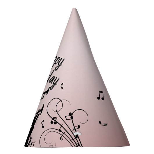 Hoornsectie Trompet Jazz Muziek Verjaardag Roze Feesthoedjes (Rechts)