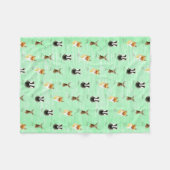 Hoornvossen voor het schilderen van herten fleece deken (Voorkant (Horizontaal))