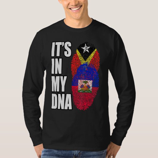 Hoornzee en Timorese Mix DNA-vlag T-shirt (Voorkant)