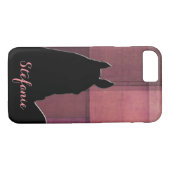 Hoorpaard I (rode vierkantjes) Case-Mate iPhone Case (Achterkant (Horizontaal))