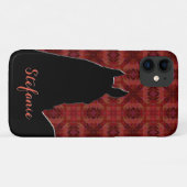 Hoorsen I (maroon) Case-Mate iPhone Case (Achterkant (horizontaal))