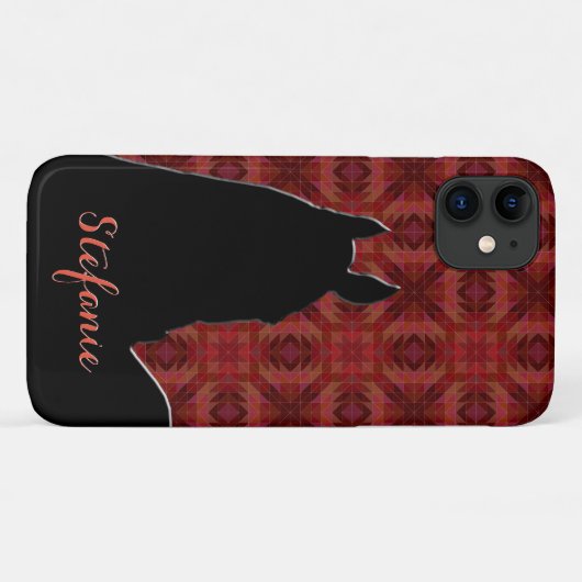 Hoorsen I (maroon) Case-Mate iPhone Case (Achterkant (horizontaal))