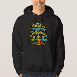 Hoort Bij Aangepaste Kinderen Namen Vaderdag T-Shi Hoodie