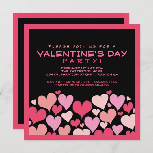 Hoort een uitnodiging van een partij van genoeg Va (Voorkant / Achterkant)