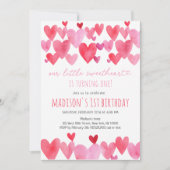 Hoort kleine liefje eerste verjaardag kaart (Voorkant)