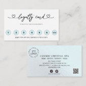 *~* Hoort QR LOGO Beloningen Dank u Klantenkaartje (Voorkant / Achterkant)