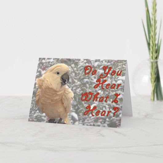 Hoort u feestdagen kaart (Voorkant)