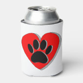 Hoortekening van de hond blikjeskoeler (Blikje Voorkant)