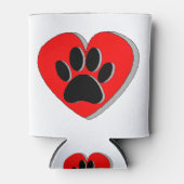 Hoortekening van de hond blikjeskoeler (Voorkant)