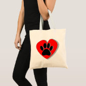 Hoortekening van de hond tote bag (Voorkant (product))