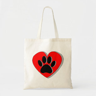 Hoortekening van de hond tote bag