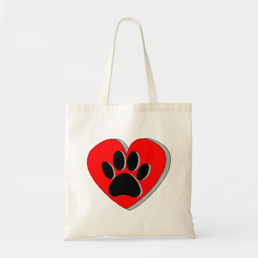 Hoortekening van de hond tote bag (Voorkant)