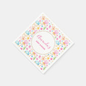 Hoorten en Muffins Waterverf Pattern Party Servet (Hoek)