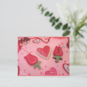 Hoorten en Rozen Suikerkoekjes Briefkaart (Staand voorkant)