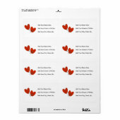 Hoorten en stethoscoop T-shirts en cadeautjes Etiket (Full Sheet)