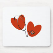 Hoorten en stethoscoop T-shirts en cadeautjes Muismat (Voorkant)