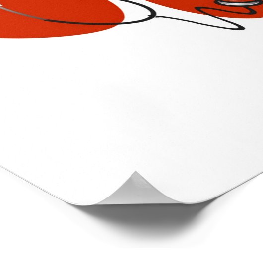 Hoorten en stethoscoop T-shirts en cadeautjes Poster (Hoek)