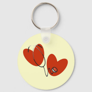 Hoorten en stethoscoop T-shirts en cadeautjes Sleutelhanger