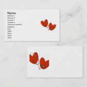 Hoorten en stethoscoop T-shirts en cadeautjes Visitekaartje (Voorkant / Achterkant)