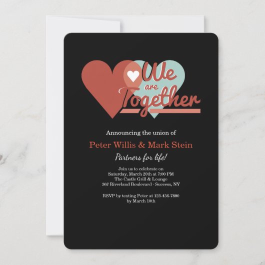 Hoorten samen Uitnodiging (Voorkant)