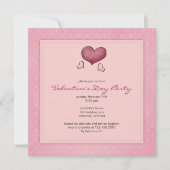Hoorten: Uitnodiging van de partij Valentijnsdag (Voorkant)