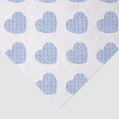 Hoorten van Baby Blue Rozen in Offset Rows Pattern Tissuepapier (Detail)