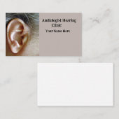 hoortoestellen-audiologie visitekaartje (Voorkant / Achterkant)