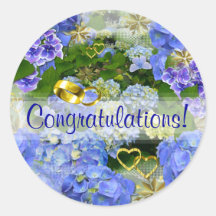 HOORZITTEN EN HYDRANGEA ~ Envelopzeegelaars/sticke