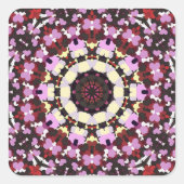 HOORZITTEN EN STROMEN VIERKANTE STICKER (Voorkant)