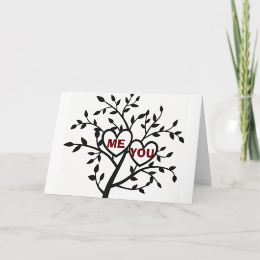 HOORZITTEN/LOVE-ONZE 1E CHRISTMAS-ONDER DE MISTLET FEESTDAGEN KAART (Voorkant)