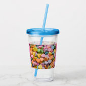 HOORZITTEN SNOEP valentijnse Acryl Drinkbeker (Achterkant)