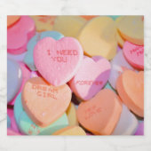 HOORZITTEN SNOEP valentijnse Bier Etiket (Enkel label)