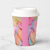 HOORZITTEN SNOEP valentijnse Papieren Bekers (Rechts)